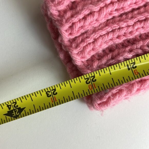 Beautiful Handknit Sweater with Orange and Pink - Picture 5 of 7